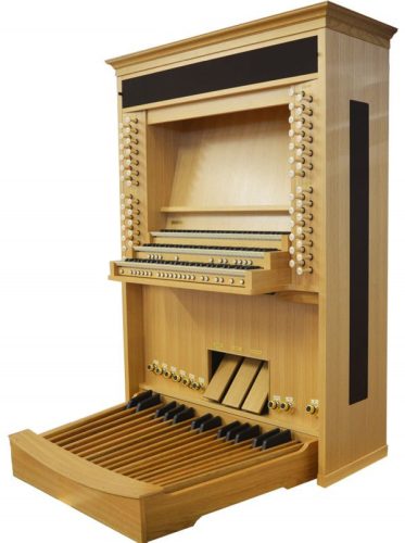 Viscount Sonus P346 digitale Orgel mit 3 Manualen, 46 Registern, Vollpedalwerk, Physis®-Technologie und RAR-Soundsystem, elegantes Holz-Finish