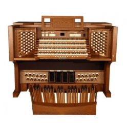   Viscount Unico 700 digitale Orgel mit 4 Manualen, 69 Registern + 9 Orchesterstimmen, 32-Tasten-Pedalwerk, Physis®-Technologie, elegante professionelle Konsole