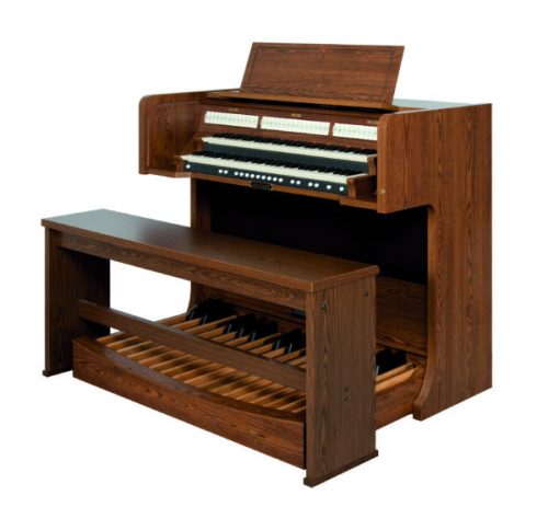 Viscount CL4 – Kompakte digitale Orgel mit zwei Manualen, Physis Physical Modelling, 35 Registern, 30-Tasten Pedalwerk und Tracker Touch Tastaturen in Echtholzkonsole