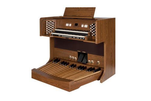 Viscount CLV7 – Дву-мануален дигитален църковен орган с Physis® моделиране, 33 органови регистра, 5 оркестрови гласа, 32-нотна педалборд и клавиатури Tracker Touch в елегантна конзола