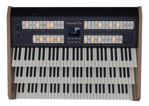 Viscount Cantorum Trio Plus – Преносим дигитален орган с три мануала, Physis Plus технология, 46 регистра, 4 оркестрови гласа и персонализирано акустично моделиране