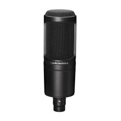   Microfon condensator cardioid Audio-Technica AT2020 – microfon de studio cu diafragmă mică și sunet clar