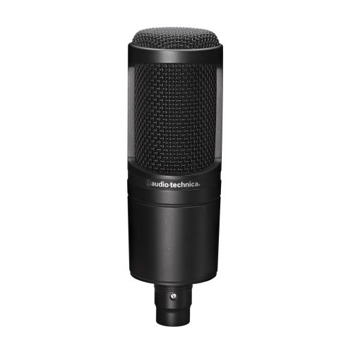 Microfon condensator cardioid Audio-Technica AT2020 – microfon de studio cu diafragmă mică și sunet clar