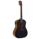 Bromo BAT9ME/BK – Elektroakusztikus Dreadnought gitár, Tahoma széria, tömör mahagóni tető, dió oldallapok, Amara ebony fogólap, EQ, fekete