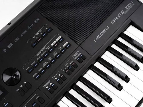 Medeli DANTE-ZEN - Oriental-Arabische Digitale Workstation – 61 anschlagdynamische Tasten, 7” Touchscreen, Orientalische Soundbank, 768 MB Sampler