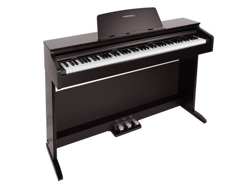 Medeli DP260RW Digitalpiano – 88-Tasten Hammer-Action, 128-stimmige Polyphonie, USB MIDI, integrierte Lautsprecher, Rosenholz-Finish