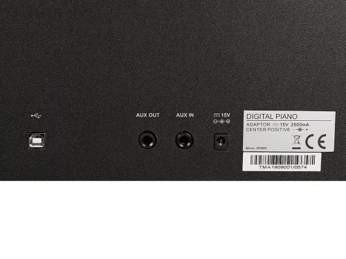 Medeli DP280KRW Intermezzo sorozatú digitális zongora, 88 kalapácsmechanikás billentyű, tripla szenzor (K8), 2x20W, rózsafa árnyalatú felület