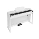 Medeli DP280KWH Digitales Piano der Intermezzo-Serie, 88 Tasten mit abgestufter Hammerwirkung, Dreifachsensor (K8), 2x20W, Weißes Satin-Finish