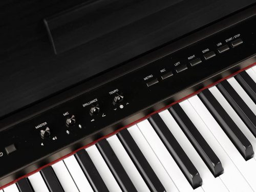 Medeli DP650KBK Forte Series 88-Tasten Graded Hammer Action Digitalpiano, Dreifachsensor (K8), 2x40W Lautsprecher, Schwarz Satin