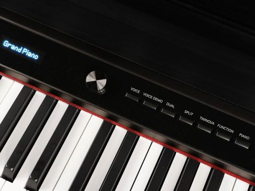 Medeli DP650KBK Forte Series 88-Tasten Graded Hammer Action Digitalpiano, Dreifachsensor (K8), 2x40W Lautsprecher, Schwarz Satin