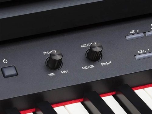 Medeli DP740KBK Forte Series 88-Tasten Graded Hammer Action Digitalpiano, Dreifachsensor, 2x65W Lautsprecher, Schwarz