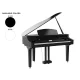 Medeli GRAND510BK Forte Series Pian digital baby grand cu 88 de clape Graded Hammer Action, senzor triplu (K8), difuzoare 2x100W, negru