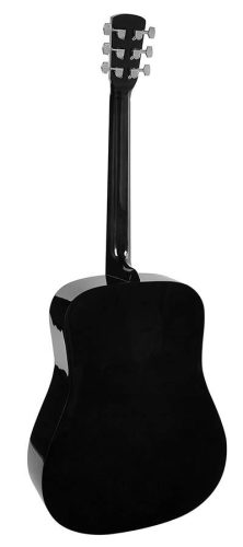 Nashville GSD-60-BK Akustische Dreadnought Gitarre, Gegossene Mechaniken, Schwarz