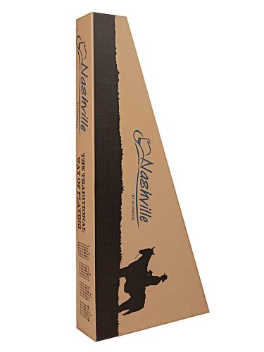 Nashville GSD-60-BK Akustische Dreadnought Gitarre, Gegossene Mechaniken, Schwarz