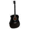 Nashville GSD-60-BK Akustische Dreadnought Gitarre, Gegossene Mechaniken, Schwarz