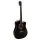  Nashville GSD-60-CEBK Chitară Acustică Dreadnought, Chei de Acordaj Turnate, Cutaway, EQ Activ, Negru