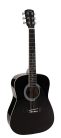 Nashville GSD-6034-BK Chitară Dreadnought 3/4 cu Chei turnate, Neagră
