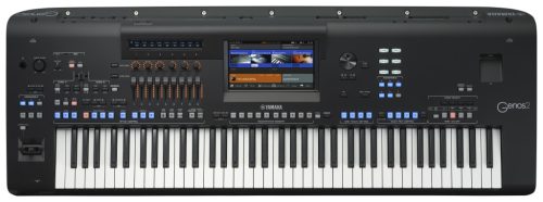 Yamaha Genos 2 stație de lucru aranjor cu 76 clape – 1990 sunete, 800 stiluri, aftertouch, touchscreen, înregistrare audio/MIDI