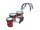 Hayman JMDR-060810 Tobă trio multi-tenor pentru juniori – 6"+8"+10", finisaj roșu, cu ham din aluminiu