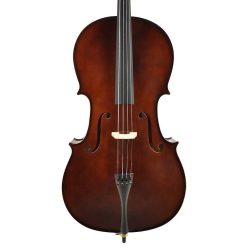   LC-2044 Leonardo Elementary series cello outfit 4/4, all solid, nitro varnish, ebony fittings, bag and bow
