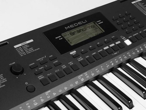 Medeli MK100 Portable Digital Keyboard – 61 Touch-Sensitive Keys, 480 Voices, USB-MIDI