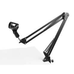   Platinum MPC1BK Braț de Microfon – Complet Flexibil cu Clema de Prindere pentru Masă