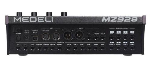 Medeli MZ928 Digitales Schlagzeugset – Mesh-Felle, Holzkessel, XXL-Aufbau, Komplett-Hardware, Tobacco Sunburst