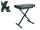 Boston OB-80 – Keyboardbank, X-Modell, Schwarz, Sitzfläche in Lederoptik (51 x 25 cm)