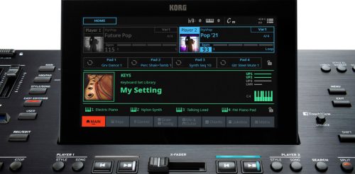 KORG Pa5X-61 Professioneller Arranger, EDS-XP Klangmodul, 8-Zoll-Touchscreen, Premium-Design