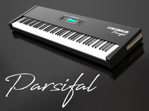 Crumar Parsifal pian digital de scenă – 88 clape hammer action, 34 sunete premium, modelare fizică și sampler, cu pedală sustain