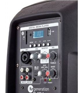 Fun Generation PL 108 A Aktiver Lautsprecher – 8" Woofer, Bluetooth, USB/SD, EQ und 240W Peak