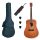 SX SD104BR Basic1, set chitară acustică, maro, finisaj mat, dreadnought