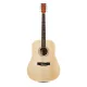 SX SD104G Akustikgitarre, natur, Hochglanz-Finish