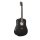 SX SD104GBK, Chitară acustică, Negru, Finisaj lucios