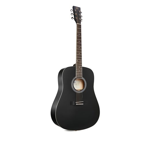SX SD104GBK, Chitară acustică, Negru, Finisaj lucios