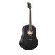 SX SD104GBK, Akustikgitarre, Schwarz, Glänzendes Finish