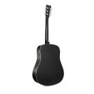 SX SD104GBK Basic1, Set Chitară Acustică, Negru, Finisaj Lucios, Dreadnought