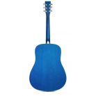 SX SD104GBUS Basic1, Akusztikus gitár szett, Kék Sunburst, Fényes felület, Dreadnought