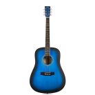 SX SD104GBUS Basic2, Set Chitară Acustică, Albastru Sunburst, Finisaj Lucios, Dreadnought