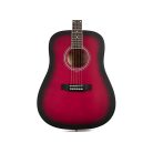 SX SD104GRDS, chitară acustică, rosu sunburst, finisaj lucios