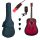 SX SD104RDS Basic2, Set chitară acustică, Roșu sunburst, Finisaj mat, Dreadnought
