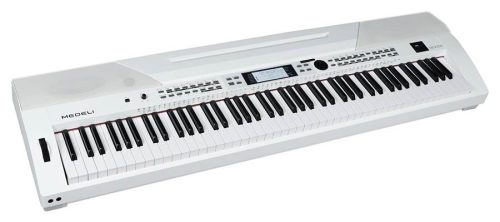 Medeli SP4200WH Digitalpiano mit Begleitautomatik – 88 Tasten mit Hammermechanik (K6), 2 x 20W – Performer Series – weiß