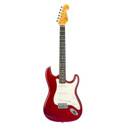   SX SST62-CAR Retro Series Chitară electrică – stil vintage ’62, 3 doze single coil, tremolo vintage, roșu Candy Apple lucios, cu husă