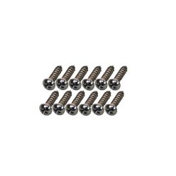   0011357049 Fender Genuine Replacement Part tuner mounting screws, Classic/Vintage series guitars, #3 x 3/8", nickel, 12 pcs