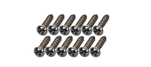 0011357049 Fender Genuine Replacement Part tuner mounting screws, Classic/Vintage series guitars, #3 x 3/8", nickel, 12 pcs