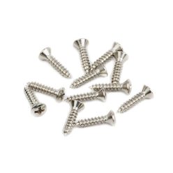   0015578049 Fender Genuine Replacement Part pickguard screws 12pcs, nickel