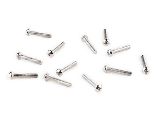 0015693049 Fender Genuine Replacement Part intonation screws, vintage Strat, 4-40 x 5/8, nickel, 12 pcs