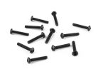 0017031049 Fender Genuine Replacement Part intonation screws, American Series Strat/Tele, short 4-40 x 5/8, black, 12 pcs