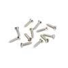 0018368049 Fender Genuine Replacement Part pickguard/control plate mounting screws, '50s era Tele, 4 x 1/2 slotted, nickel, 12 pcs