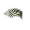 0018371049 Fender Genuine Replacement Part bridge mounting screws, vintage '52 Tele, 6 x 1 slotted, nickel, 12 pcs